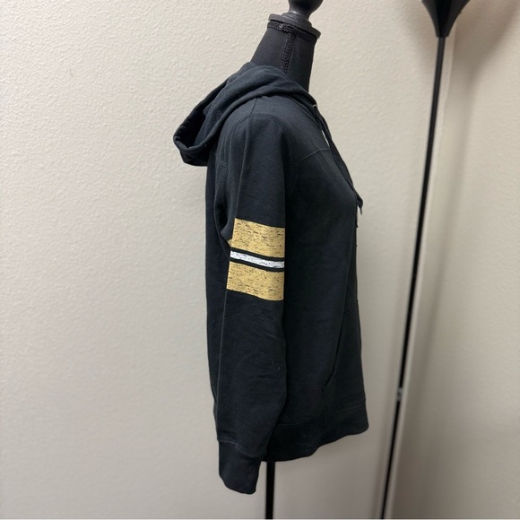 NFL Team Apparel New Orleans Saints Women's Black Hoodie, Gold Fleur-de-lis. Lg - Picture 4 of 7